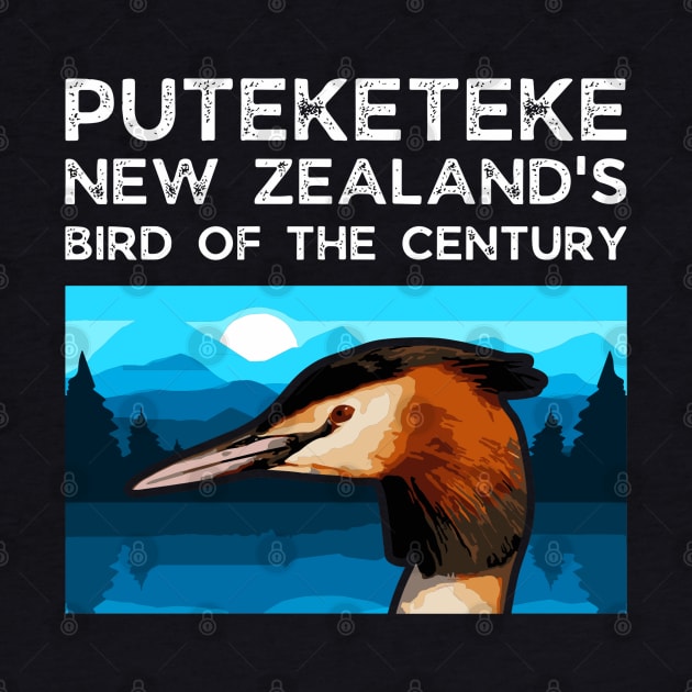 Funny Puteketeke New Zealand's Bird Of The Century Vintage by rhazi mode plagget